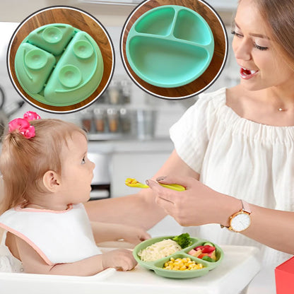 Assiette bebe avec ventouse ultra forte pour securite - PetitAzur
