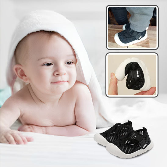 Chaussures bébé en coton avec semelle souple et antidérapante - PetitAzur
