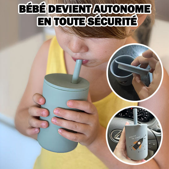 Tasse bebe ergonomique, facile a tenir et utiliser - PetitAzur
