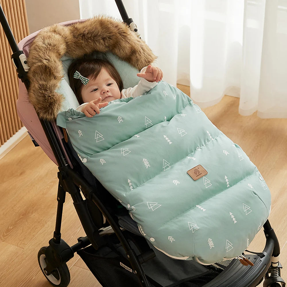 Chancelière hiver pour poussette - Protection thermique et confort optimal pour bébé, utilisable jusqu'à -15°C - PetitAzur