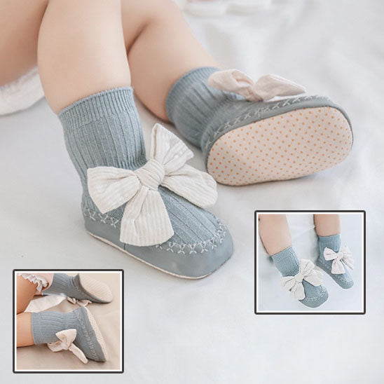 Chaussons bébé antidérapants, idéaux pour l'intérieur - PetitAzur
