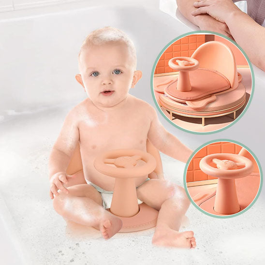 Support de bain bébé avec coussin doux et ergonomique - PetitAzur
