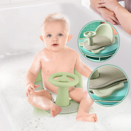 Chaise de bain bébé avec dossier pour un bon maintien - PetitAzur
